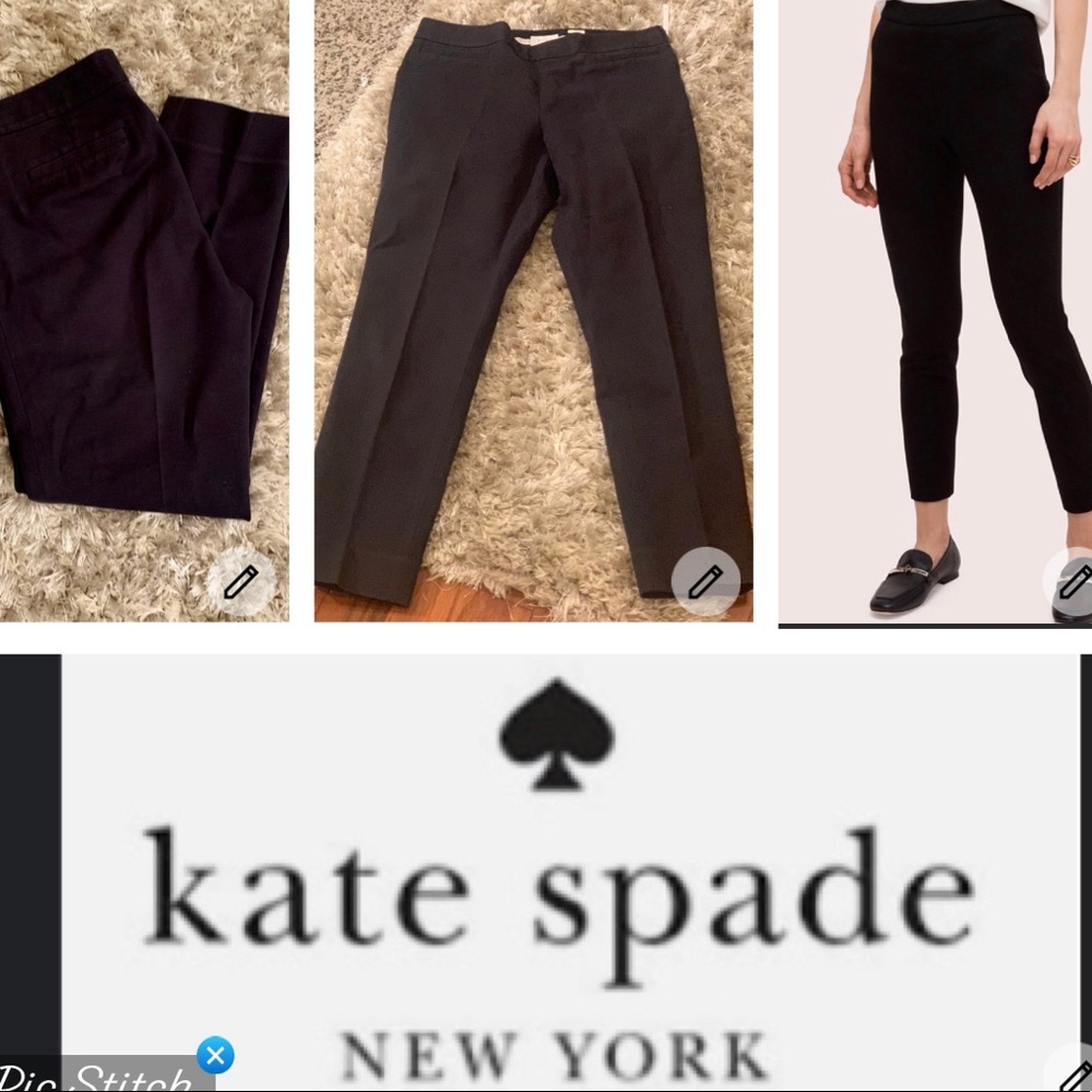 Host Pick🎉🍾❤️Kate Spade side zip ankle pants black